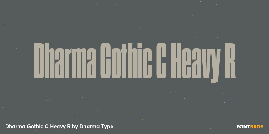 Dharma Gothic C Heavy R Font Poster #1