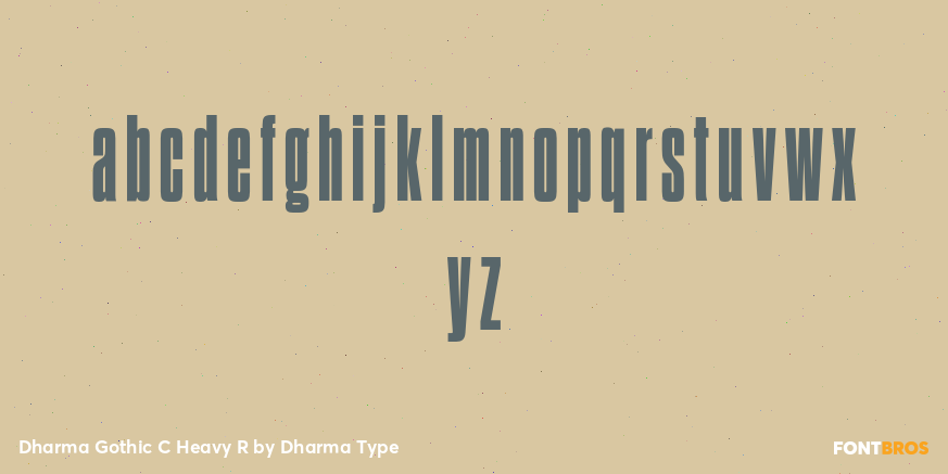 Dharma Gothic C Heavy R Font Poster #3