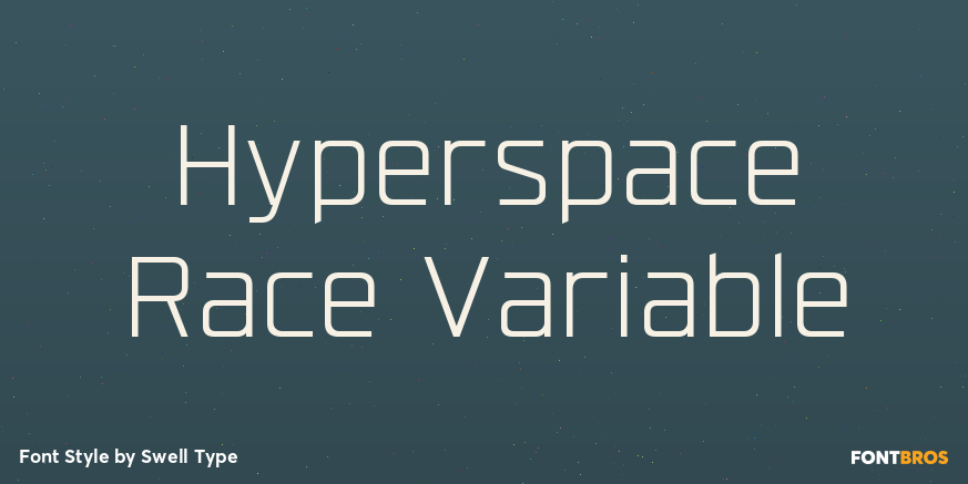 Hyperspace Race Variable Poster