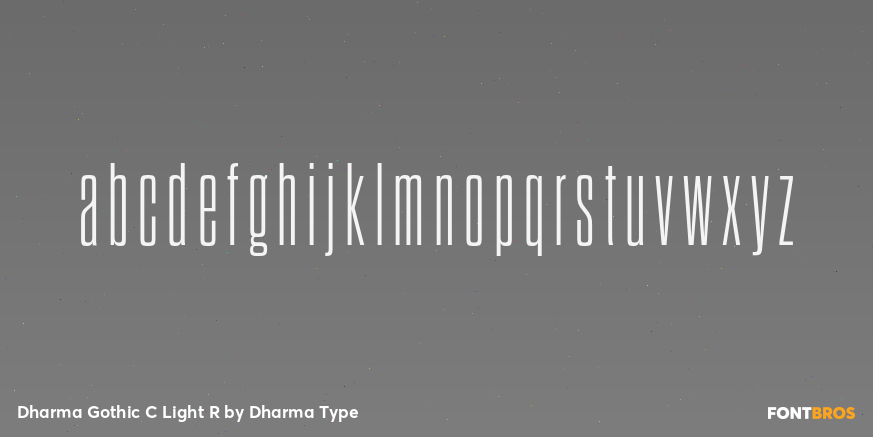 Dharma Gothic C Light R Font Poster #3