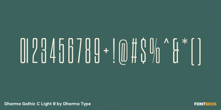 Dharma Gothic C Light R Font Poster #4