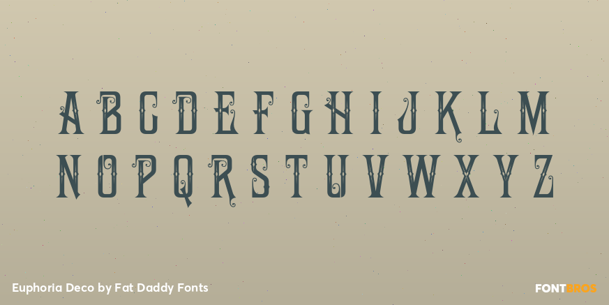 Euphoria Deco Font Poster #2