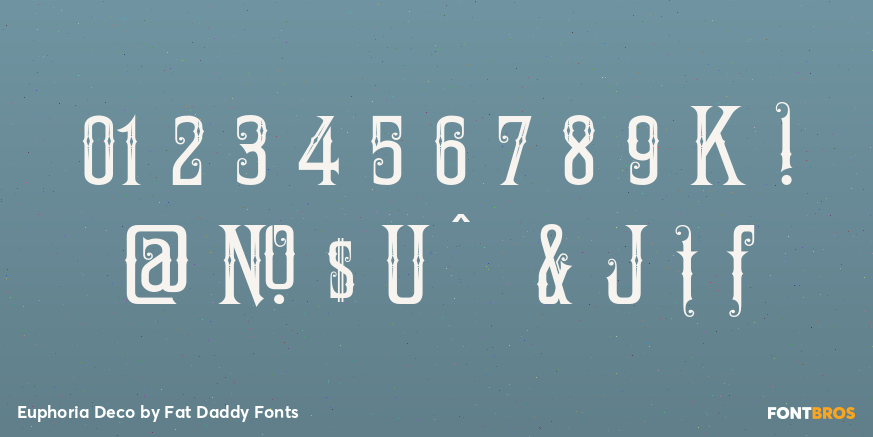 Euphoria Deco Font Poster #4