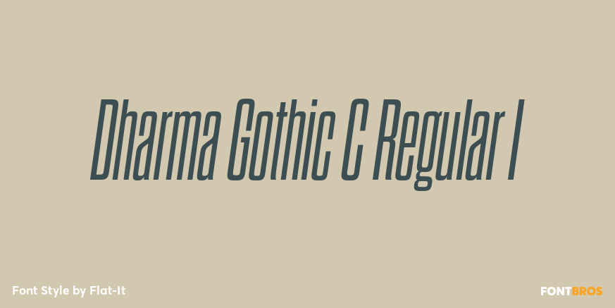 Dharma Gothic C Regular I Font Poster #1