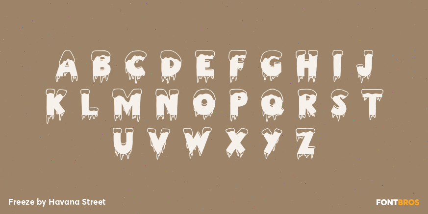 Freeze Font Poster #1