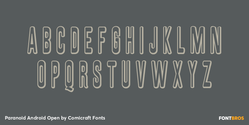 Paranoid Android Open Font Poster #2