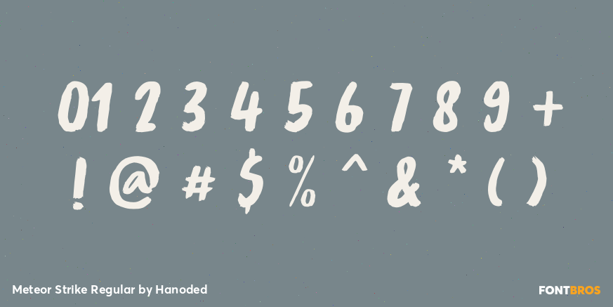 Meteor Strike Regular Font Poster #4