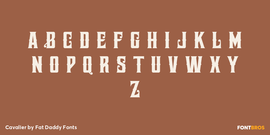 Cavalier Font Poster #2