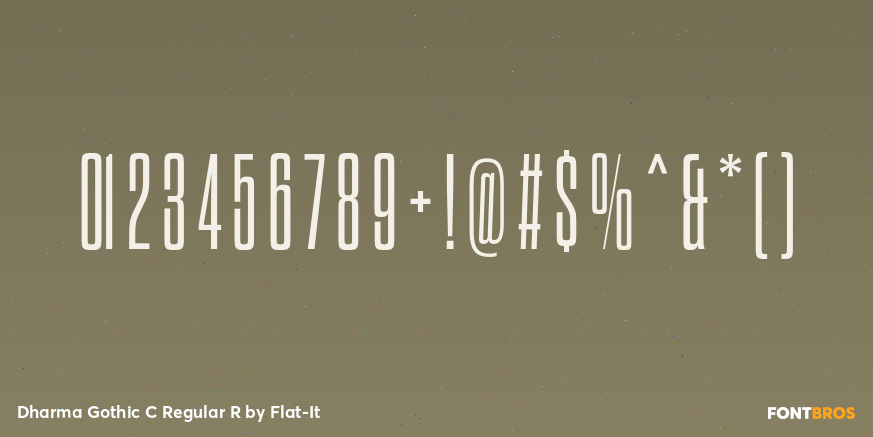 Dharma Gothic C Regular R Font Poster #1