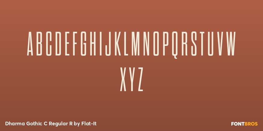 Dharma Gothic C Regular R Font Poster #1