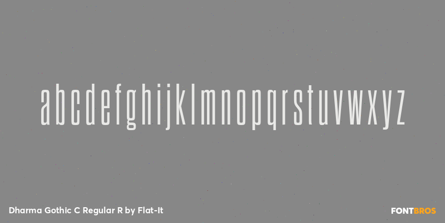 Dharma Gothic C Regular R Font Poster #1