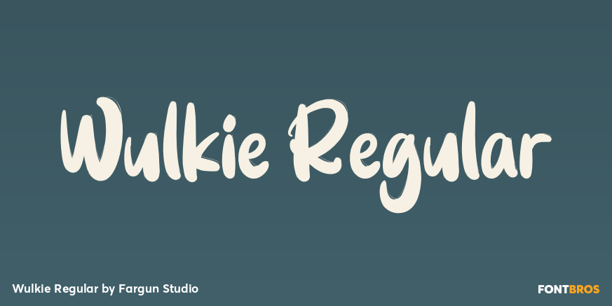 Wulkie Regular Font Poster #1