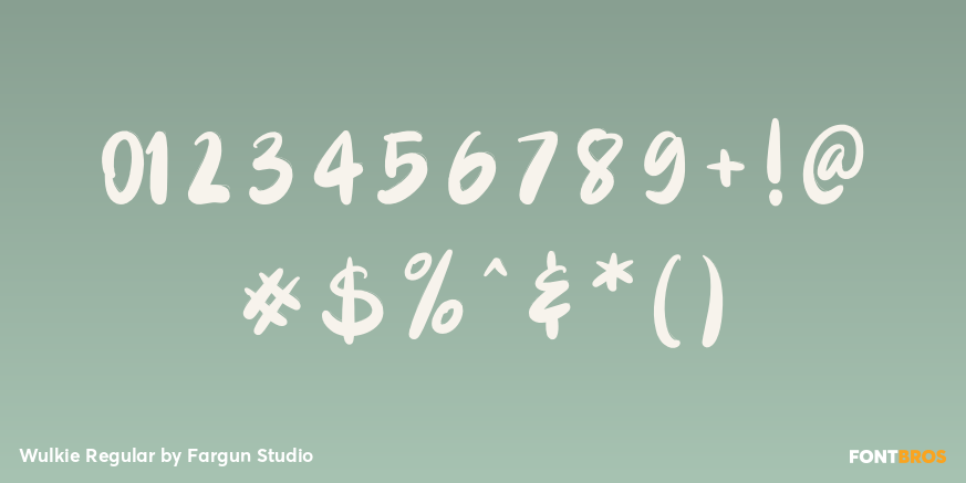 Wulkie Regular Font Poster #4