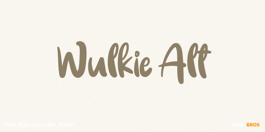 Wulkie Alt Font Poster #1