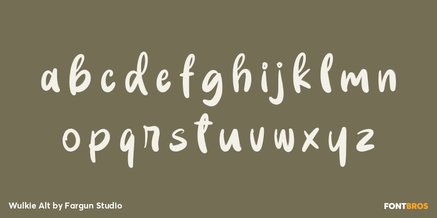 Wulkie Alt Font Poster #3