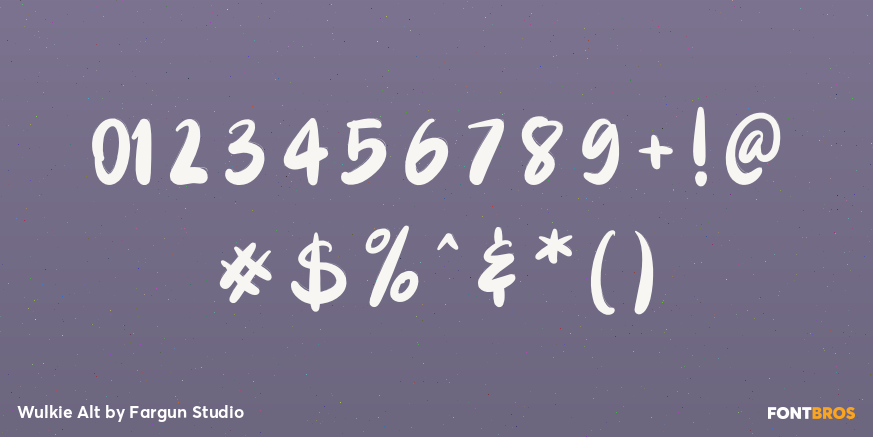 Wulkie Alt Font Poster #4