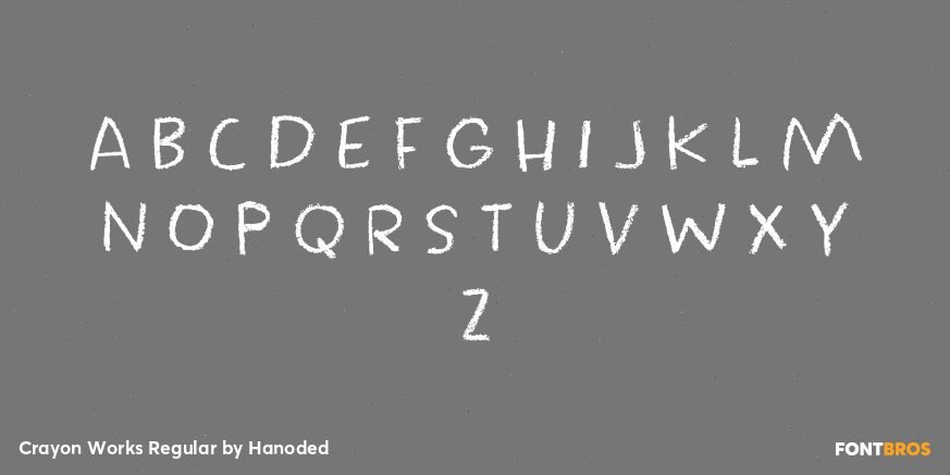 Crayon Works Regular Font Poster #2