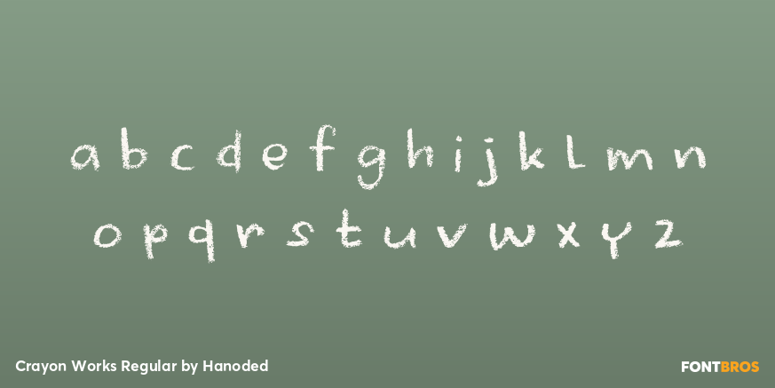 Crayon Works Regular Font Poster #3