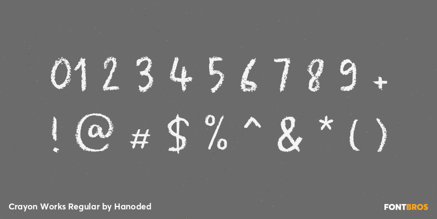 Crayon Works Regular Font Poster #4