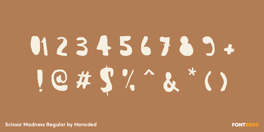 Scissor Madness Regular Font Poster #1