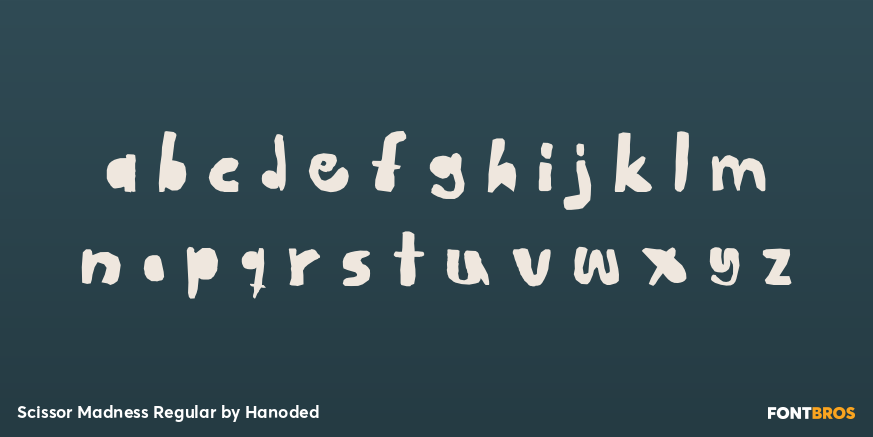 Scissor Madness Regular Font Poster #3
