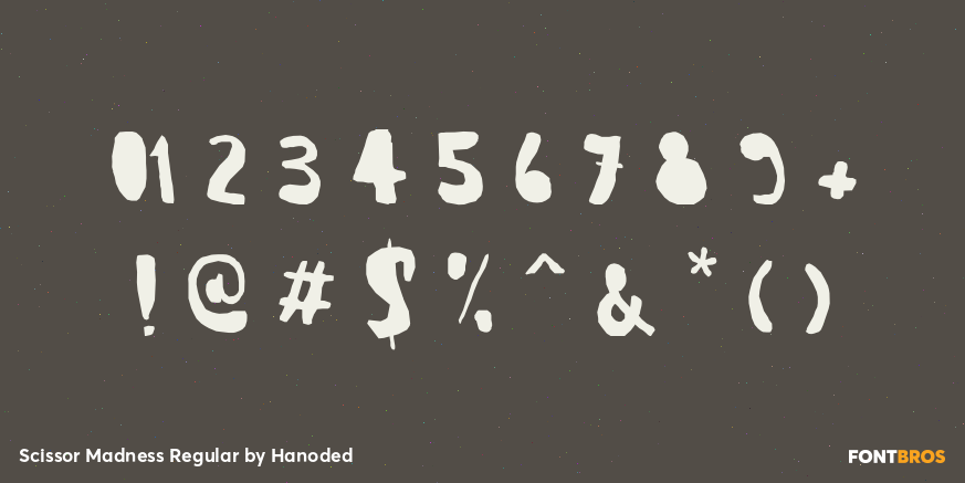 Scissor Madness Regular Font Poster #4