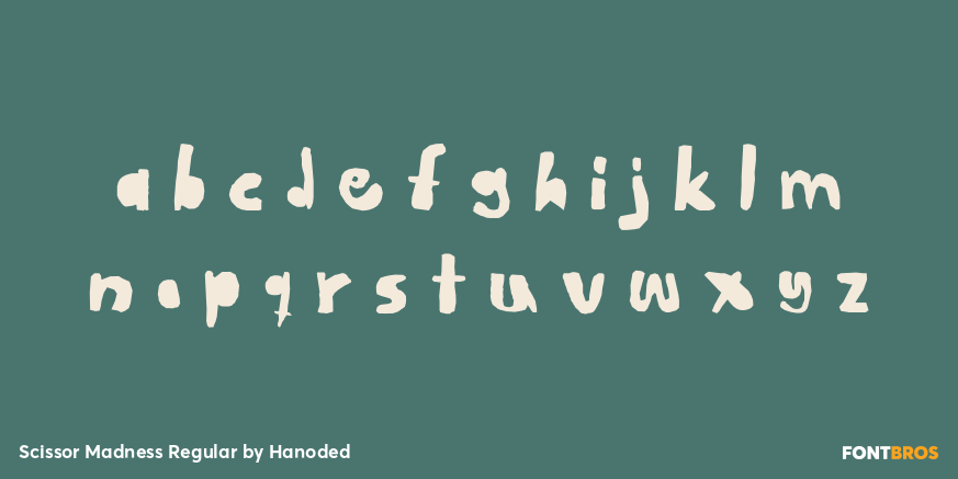 Scissor Madness Regular Font Poster #1