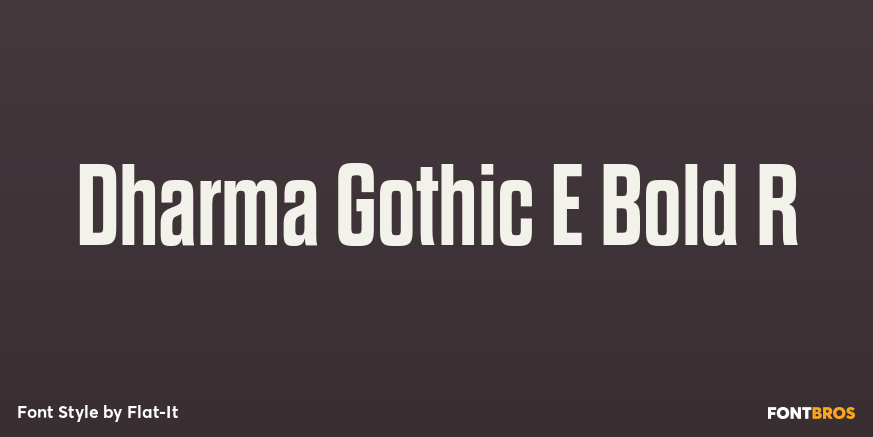 Dharma Gothic E Bold R Font Poster #1