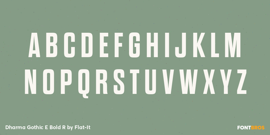 Dharma Gothic E Bold R Font Poster #1
