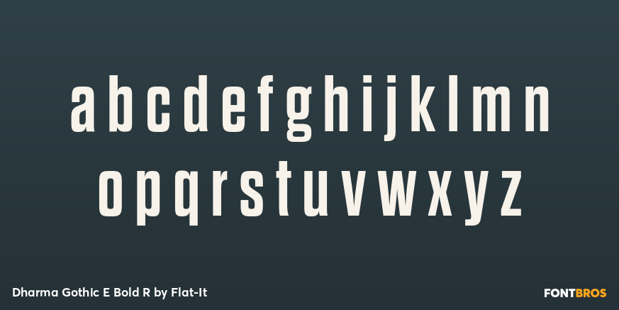 Dharma Gothic E Bold R Font Poster #1