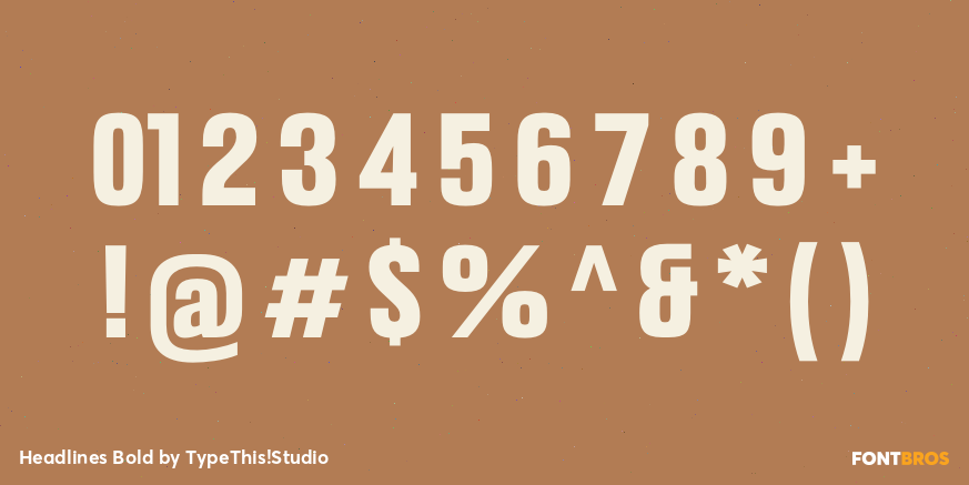 Headlines Bold Font Poster #1