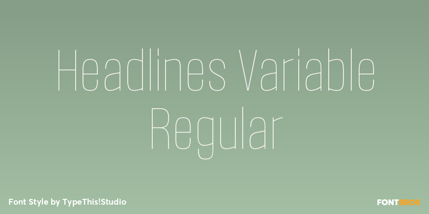 Headlines Variable Regular Poster