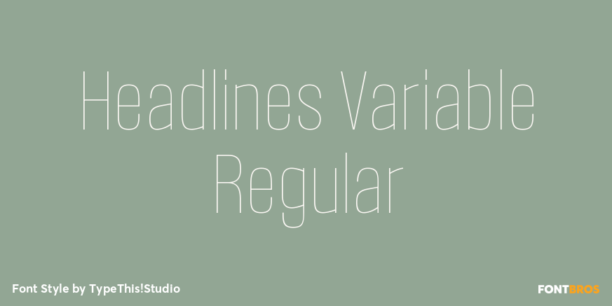 Headlines Variable Regular Poster