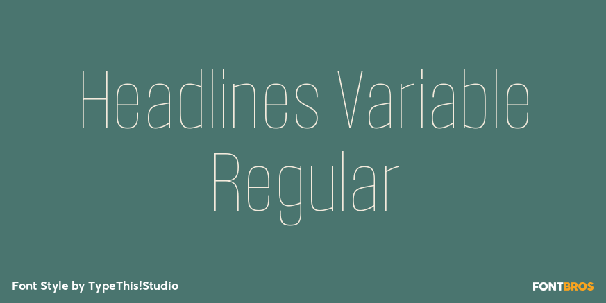 Headlines Variable Regular Poster