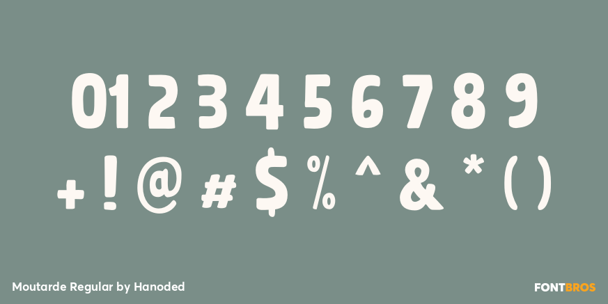 Moutarde Regular Font Poster #1