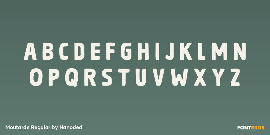 Moutarde Regular Font Poster #2