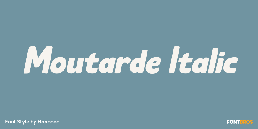 Moutarde Italic Poster