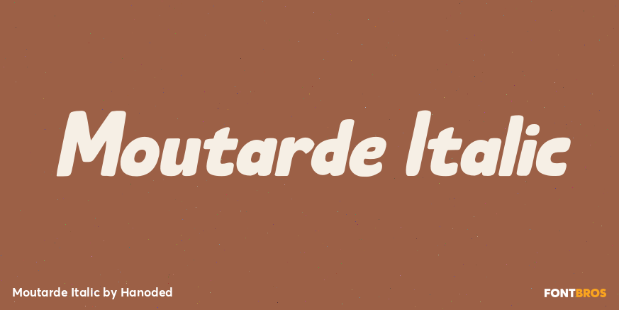 Moutarde Italic Poster