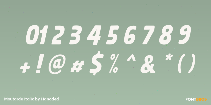 Moutarde Italic Font Poster #4