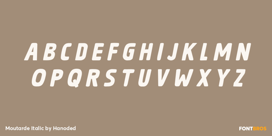 Moutarde Italic Font Poster #1