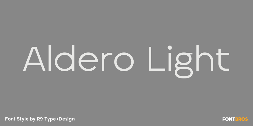 Aldero Light Font Poster #1
