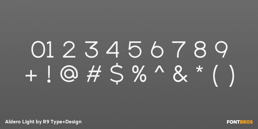 Aldero Light Font Poster #4