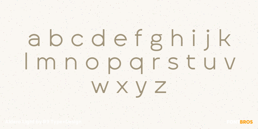 Aldero Light Font Poster #3