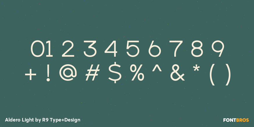 Aldero Light Font Poster #4