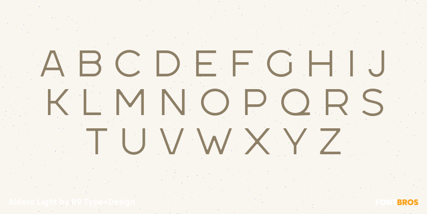 Aldero Light Font Poster #2