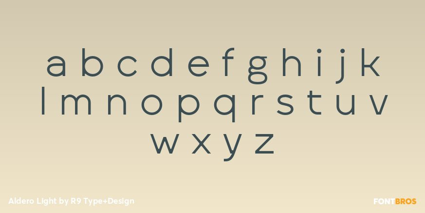 Aldero Light Font Poster #3