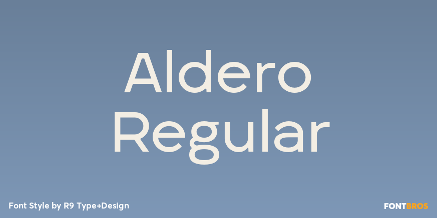 Aldero Regular Font Poster #1