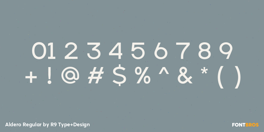 Aldero Regular Font Poster #4