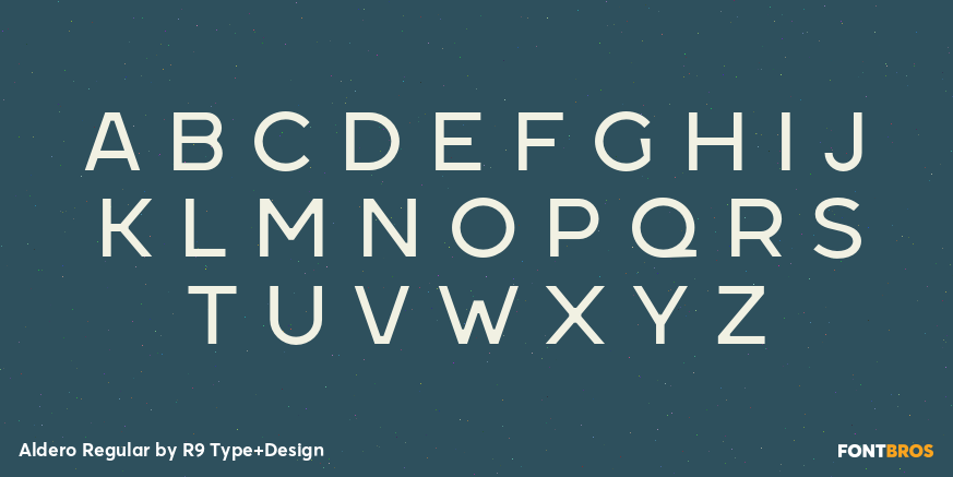 Aldero Regular Font Poster #2