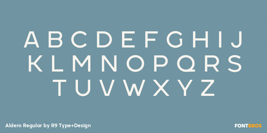 Aldero Regular Font Poster #2
